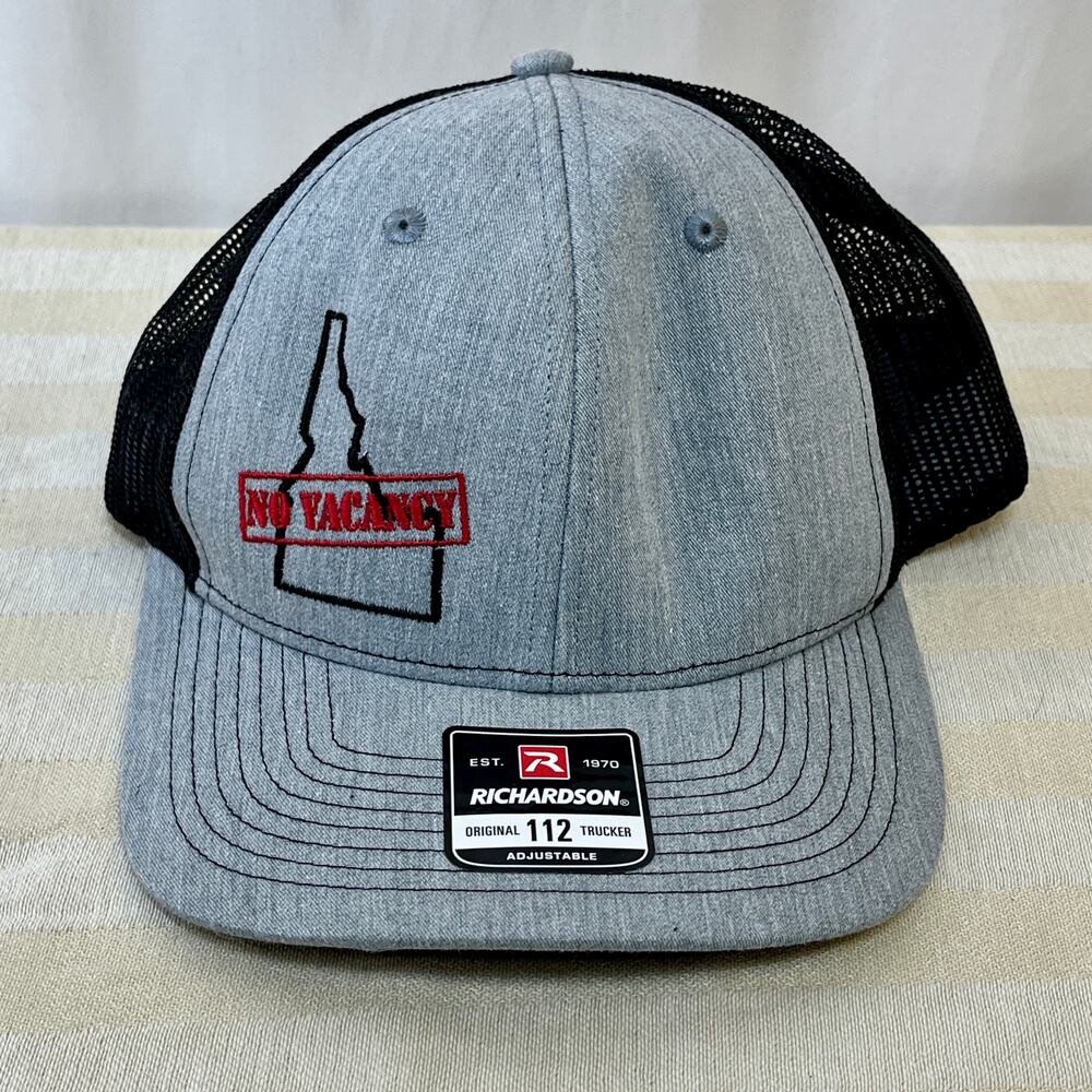 Idaho No Vacancy Snapback Mesh Back Trucker Hat Gray OSFA Colorblock